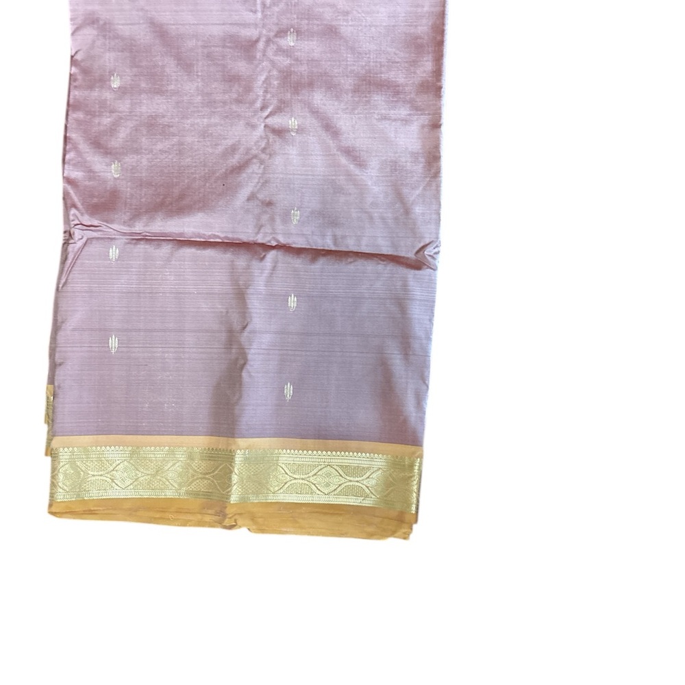 Elegant Pink and Gold Saree
